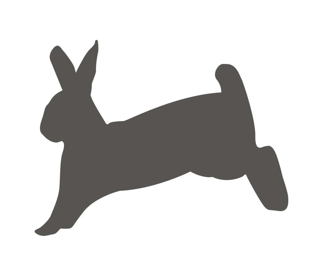 OnlineLabels Clip Art - Bunny Hopping